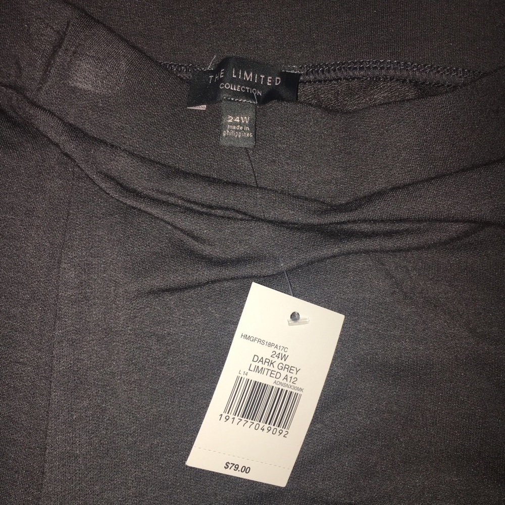 The Limited Size 24W Grey Palazzo Pants